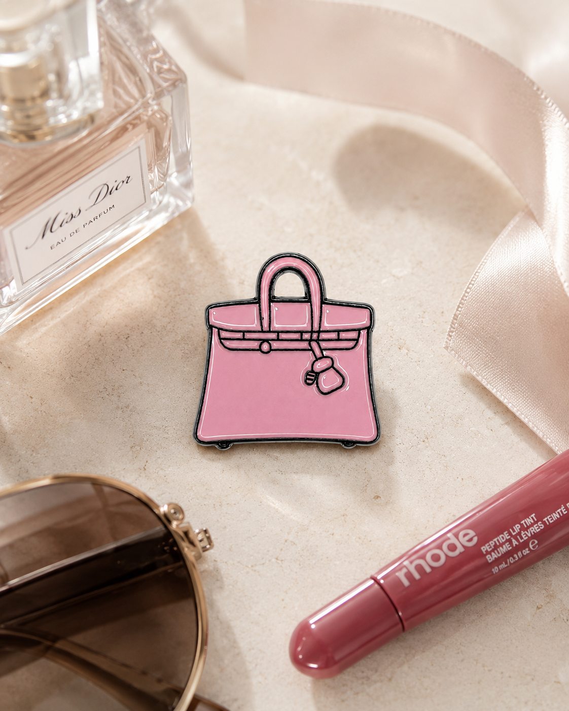 onetriplenine metal stickers styled with Miss Dior and rhode